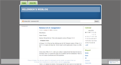 Desktop Screenshot of helenben.wordpress.com