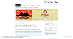 Desktop Screenshot of ficaporcao.wordpress.com