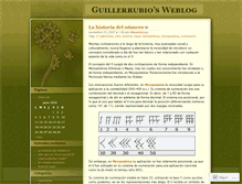 Tablet Screenshot of guillerrubio.wordpress.com