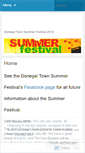 Mobile Screenshot of donegaltownsummerfestival.wordpress.com