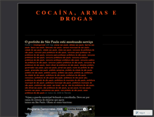 Tablet Screenshot of cocainaarmasedrogas.wordpress.com