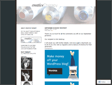 Tablet Screenshot of creativetherapy.wordpress.com