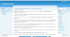Desktop Screenshot of fuentereservada.wordpress.com