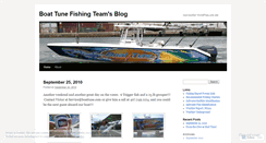 Desktop Screenshot of boattunefishing.wordpress.com
