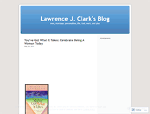 Tablet Screenshot of lawrencejclark.wordpress.com