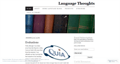 Desktop Screenshot of languagethoughts.wordpress.com