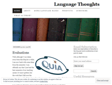 Tablet Screenshot of languagethoughts.wordpress.com