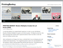 Tablet Screenshot of printingbanksy.wordpress.com