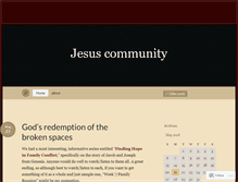 Tablet Screenshot of communityofjesus.wordpress.com