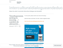 Tablet Screenshot of interculturaldialogueandeducation.wordpress.com