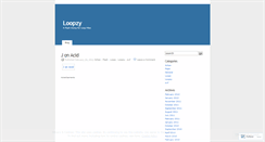Desktop Screenshot of loopzy.wordpress.com