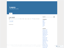 Tablet Screenshot of loopzy.wordpress.com