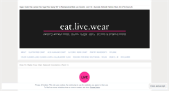 Desktop Screenshot of eatlivewear.wordpress.com