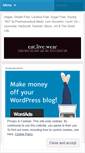 Mobile Screenshot of eatlivewear.wordpress.com