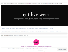 Tablet Screenshot of eatlivewear.wordpress.com