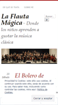 Mobile Screenshot of laflautamagica.wordpress.com