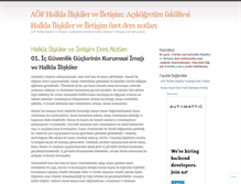 Tablet Screenshot of aofhalklailiskilerveiletisim.wordpress.com