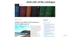 Desktop Screenshot of darksideofthecatalogue.wordpress.com