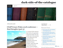 Tablet Screenshot of darksideofthecatalogue.wordpress.com
