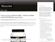 Tablet Screenshot of healthymu.wordpress.com