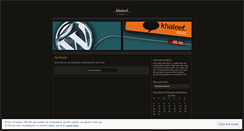 Desktop Screenshot of khaleef.wordpress.com