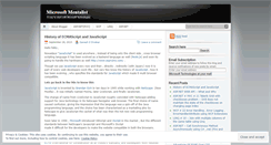 Desktop Screenshot of microsoftmentalist.wordpress.com