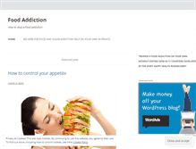 Tablet Screenshot of foodaddictions.wordpress.com