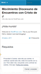 Mobile Screenshot of encuentrosdcm.wordpress.com
