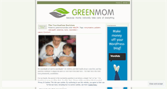 Desktop Screenshot of greenmomcanada.wordpress.com