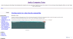 Desktop Screenshot of andyscomputernotes.wordpress.com