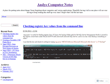 Tablet Screenshot of andyscomputernotes.wordpress.com