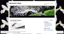 Desktop Screenshot of meerkat21.wordpress.com
