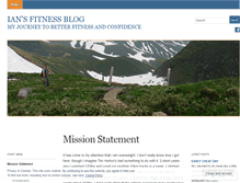 Tablet Screenshot of iansfitnessblog.wordpress.com