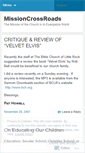 Mobile Screenshot of missioncrossroads.wordpress.com