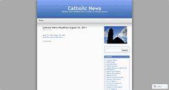 Desktop Screenshot of catholicheadlines.wordpress.com