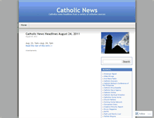 Tablet Screenshot of catholicheadlines.wordpress.com