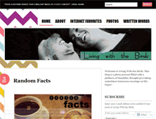 Tablet Screenshot of livingwiththebirds.wordpress.com