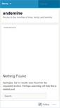 Mobile Screenshot of andemine.wordpress.com