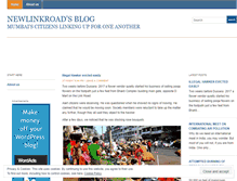 Tablet Screenshot of newlinkroad.wordpress.com