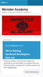 Mobile Screenshot of monsteracademy.wordpress.com