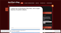 Desktop Screenshot of mariflies.wordpress.com
