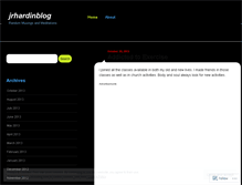 Tablet Screenshot of jrhardinblog.wordpress.com