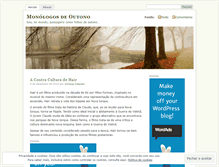 Tablet Screenshot of monologosdeoutono.wordpress.com
