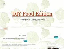 Tablet Screenshot of diyfoodedition.wordpress.com