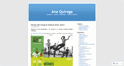 Desktop Screenshot of anayquiroga.wordpress.com