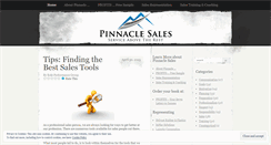 Desktop Screenshot of pinnaclesales.wordpress.com