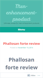 Mobile Screenshot of menenhancementproduct.wordpress.com