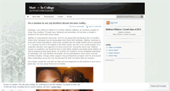 Desktop Screenshot of matttocollege.wordpress.com