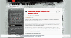 Desktop Screenshot of elkgrovetoyotascion.wordpress.com