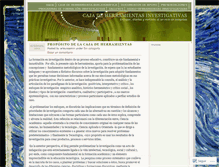 Tablet Screenshot of herramientasinvestigativas.wordpress.com